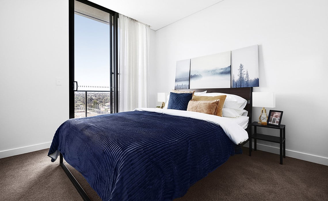 Bedroom shot of our specialist disability accommodation in Strathfield, The Heights, NSW