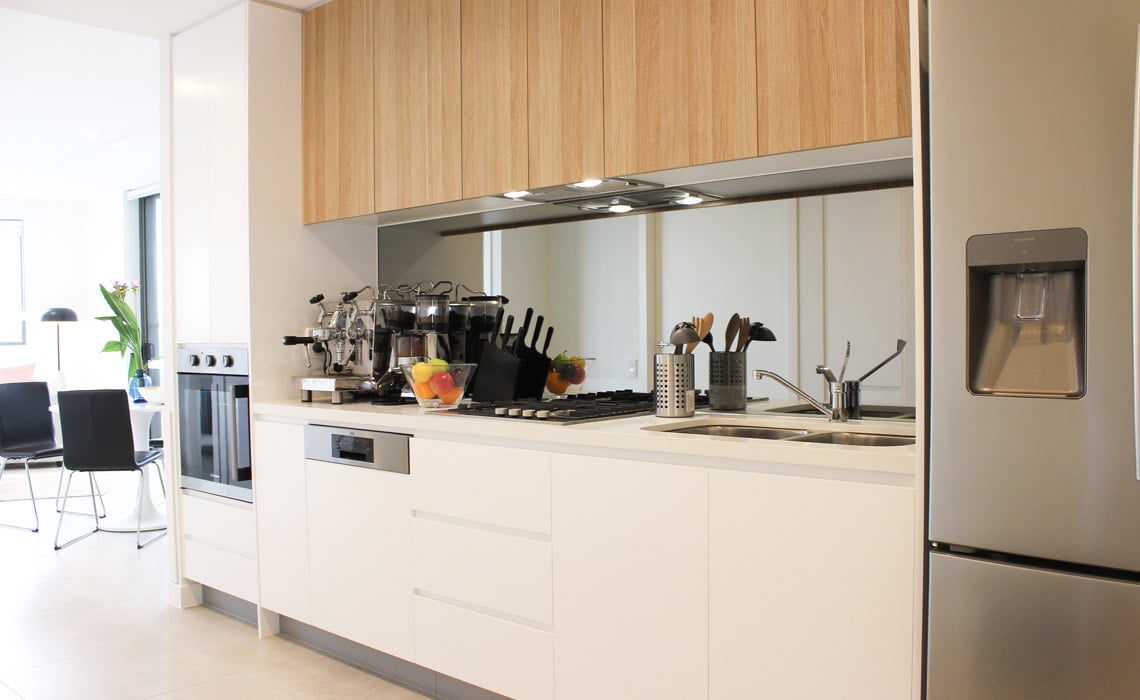 Kitchen area shot of our specialist disability accommodation in Strathfield, The Heights, NSW