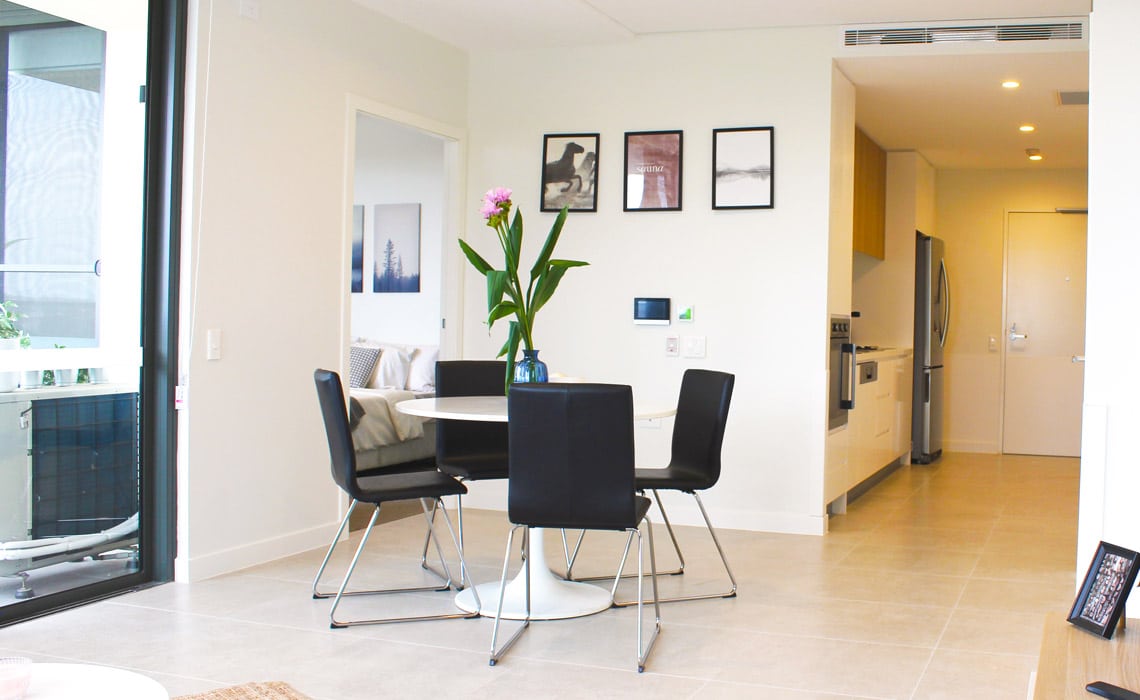 Living space shot of our specialist disability accommodation in Strathfield, The Heights, NSW