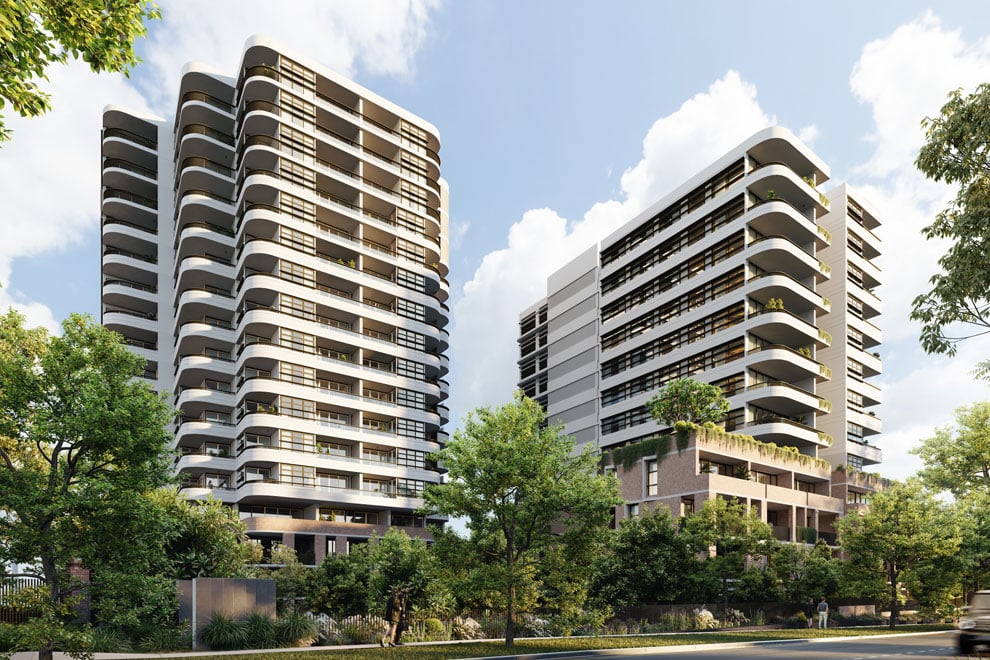 Exterior shot of our specialist disability accommodation in Castle Hill, The Grand Reve, NSW