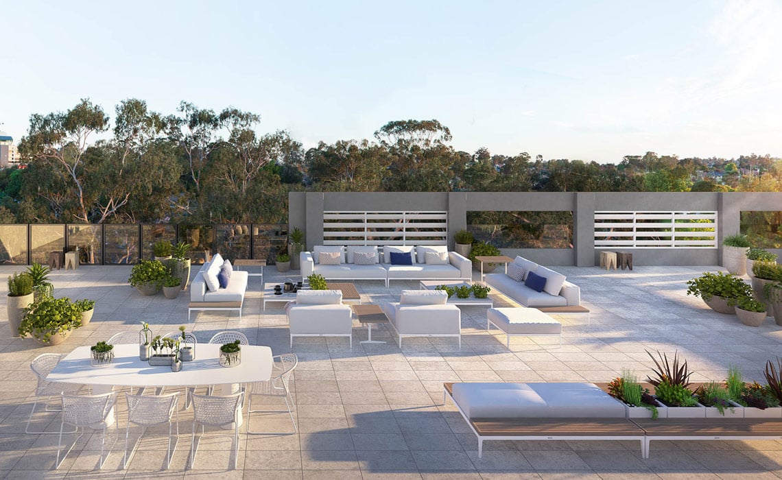 Roof deck shot of our specialist disability accommodation in Blacktown, The Evoke, NSW