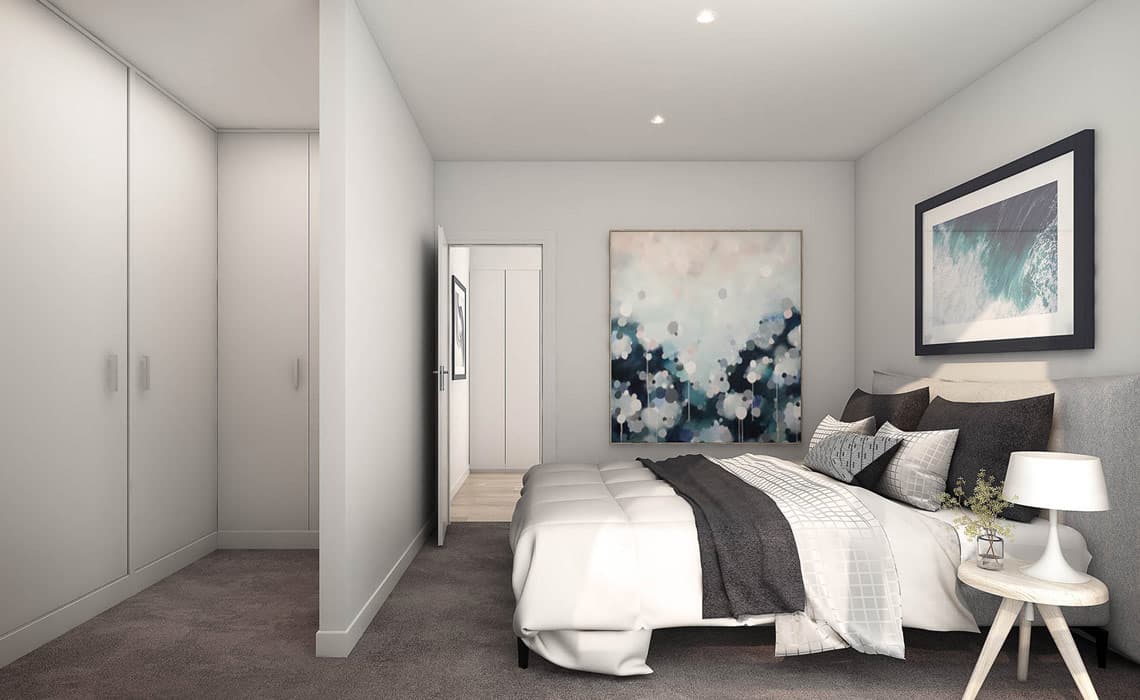 Bedroom shot of our specialist disability accommodation in Blacktown, The Evoke, NSW