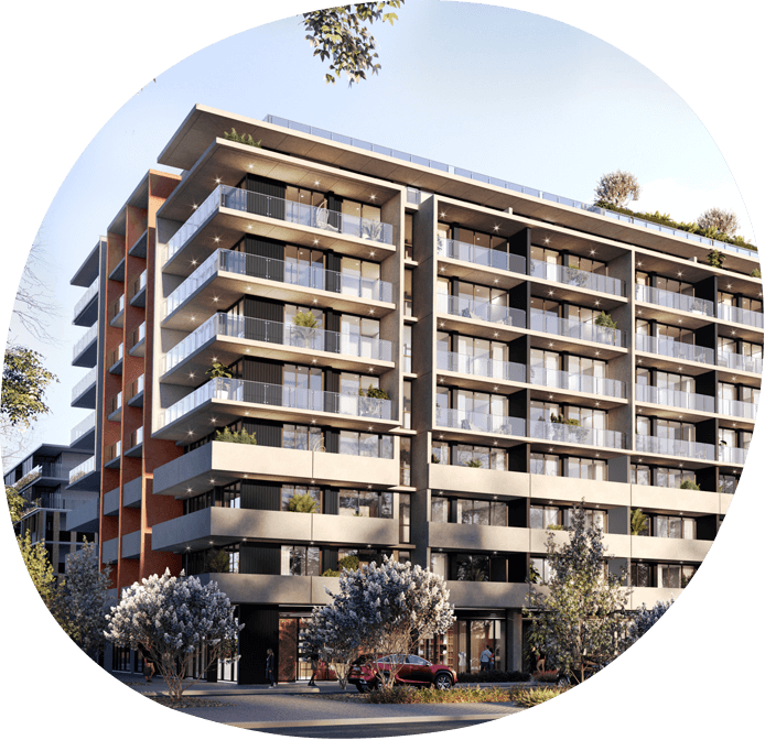 Exterior shot of our specialist disability accommodation in Braddon, Dawn and Sol, ACT