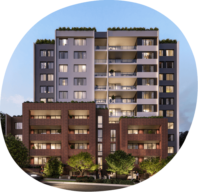 Exterior shot of our specialist disability accommodation in Kogarah, The George, NSW