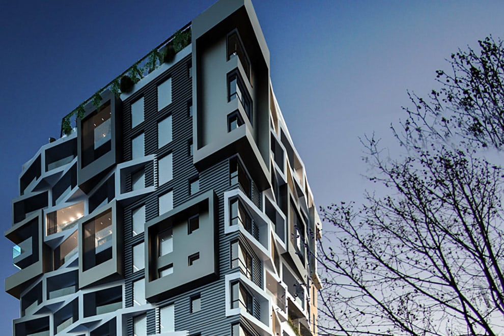 Exterior shot of our specialist disability accommodation in Moonee Ponds, Central 35, Victoria