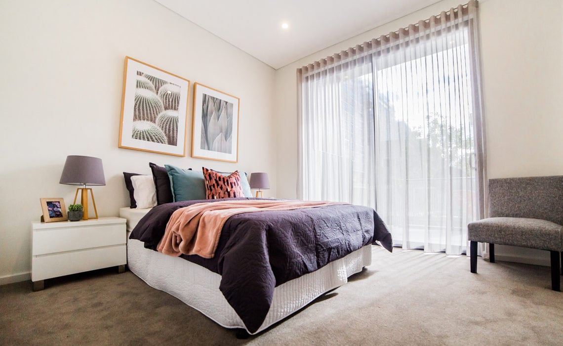 Bedroom shot of our specialist disability accommodation in Penrith, The Henry, NSW