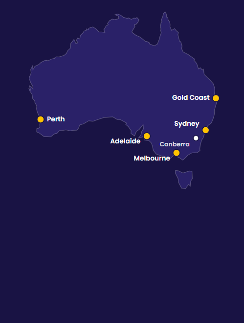Map of locations